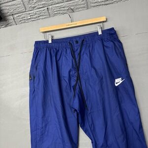 Nike Tech Fleece Taped Jogger Men's Pants - Blue, Size XL